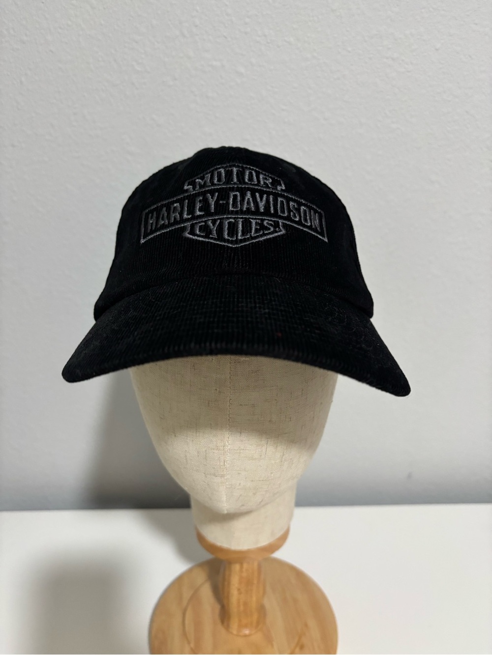 Harley‑Davidson Black Corduroy Shield Logo Hat